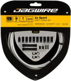 JAGWIRE 2X Sport Schaltzugset -Fahrradzubehör Geschäft 319253