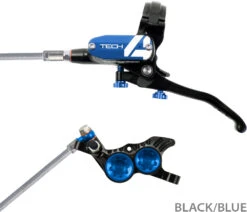 HOPE Tech 4 V4 Stahlflex Scheibenbremse - Hebel Links -Fahrradzubehör Geschäft Hope 20114404 Tech 4 V4 Stahlflex Scheibenbremse vorne links 4a